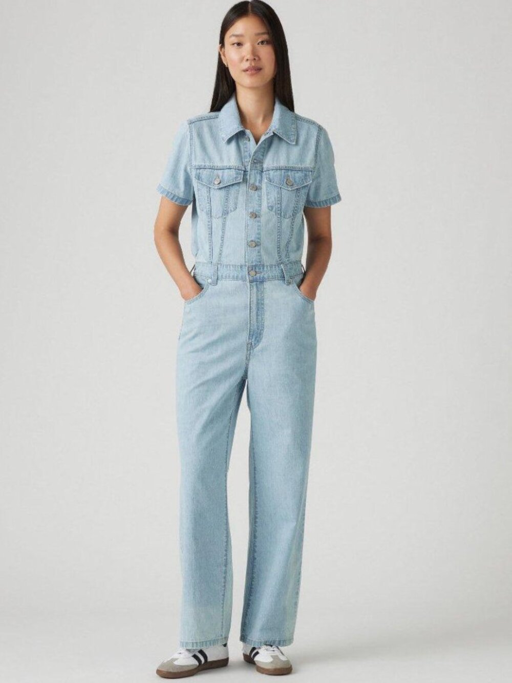 Levi's Women Forgotten Dream Type Iii Jumpsuit Size L NWT 89$+TAX - Picture 2 of 8